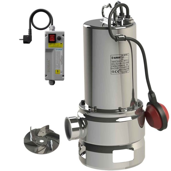 Sumak SDF15/2 Komple Paslanmaz sumak foseptik pompa
